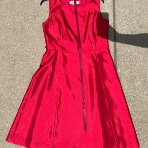 Red formal dress